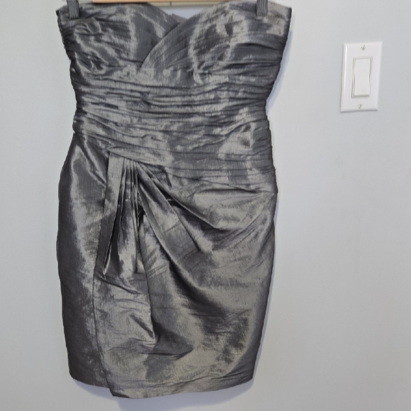 Calvin Klein Strapless Pewter Dress - Picture 7 of 8